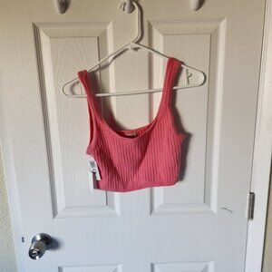 Aritzia Wilfred Manila cropped knit top